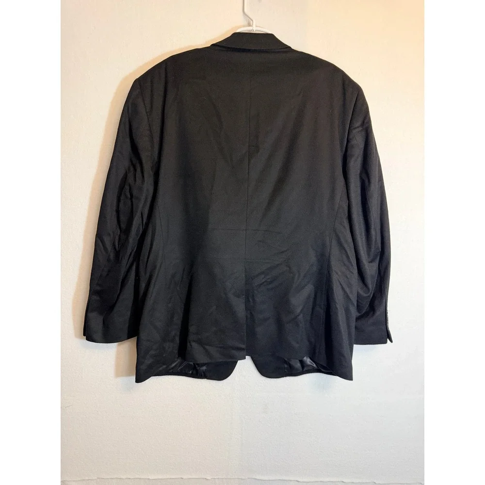 Jos A Bank Mens 48R‎ Black 100% Cashmere Two Button Blazer Sport Coat Luxury